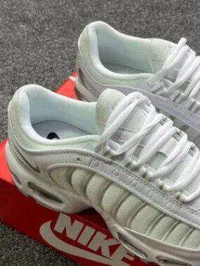 Nike White Mesh Sneakers Triple White